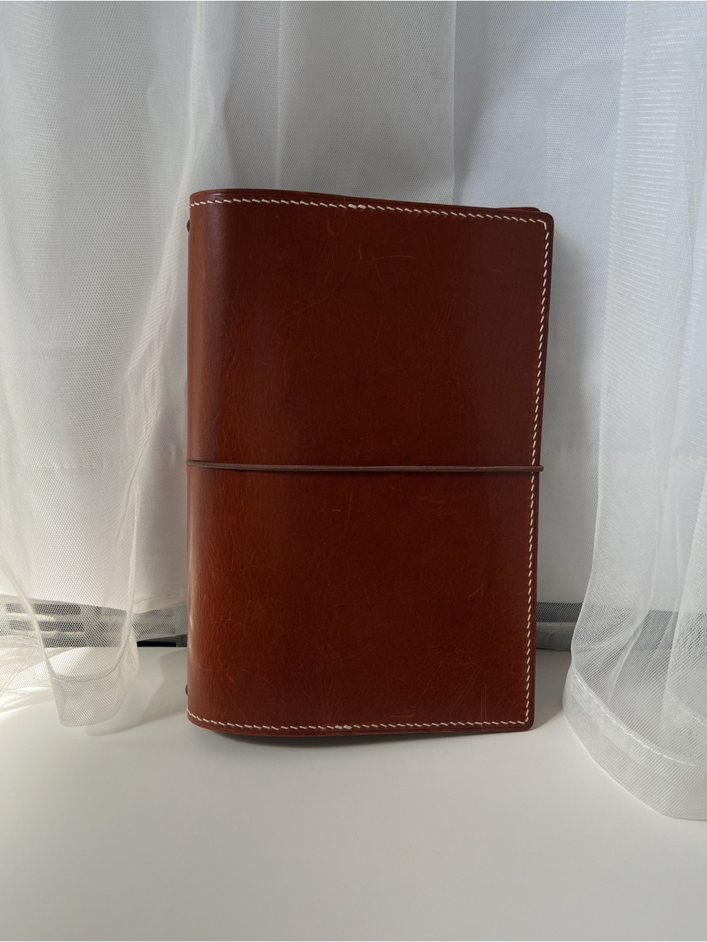 Travelers Notebook Chestnut Brown [a5] Leather Journal Cover - Brown Cord